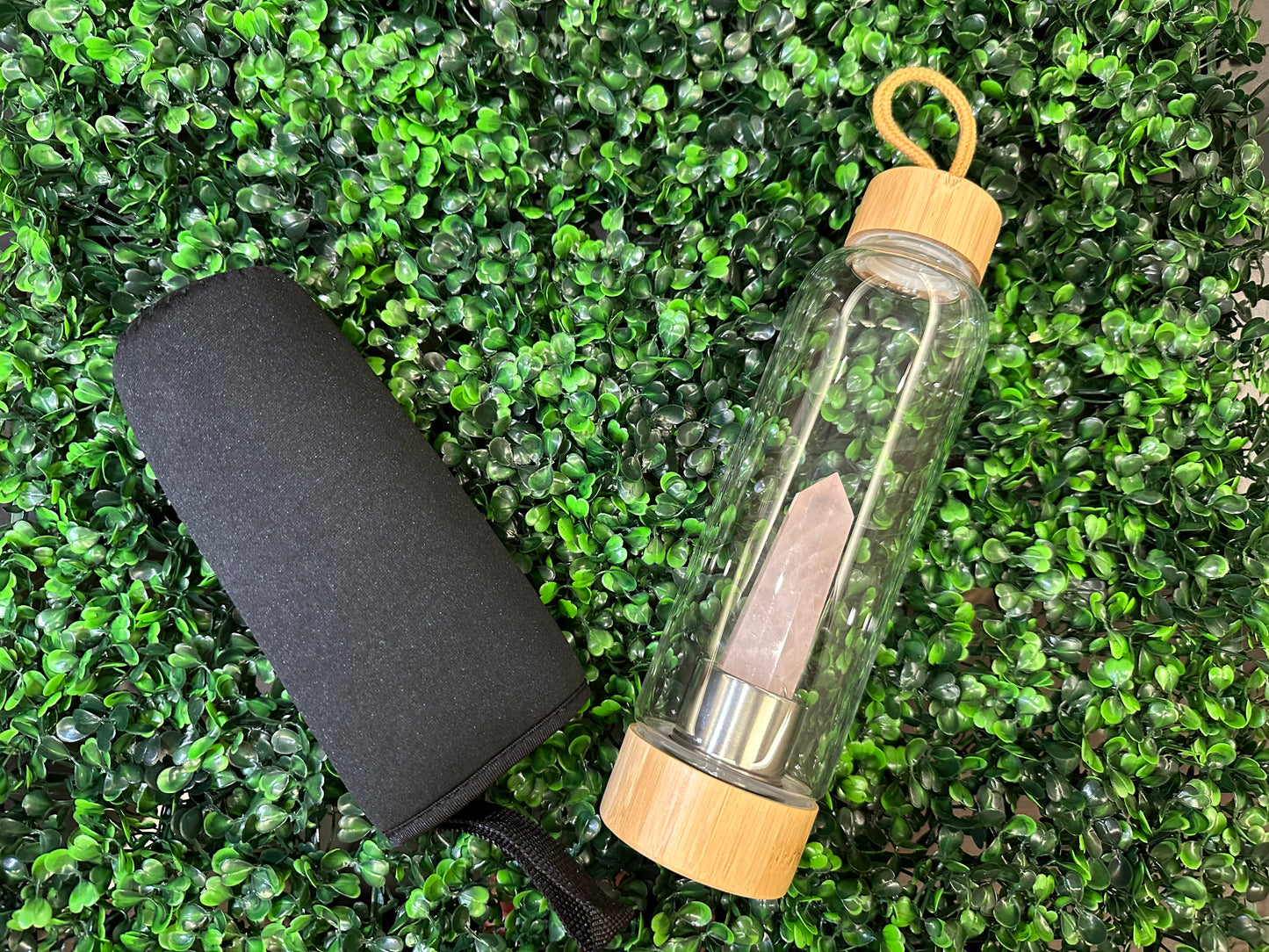 Crystal Glass Water Bottle