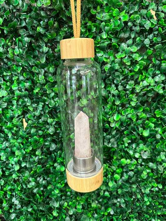 Crystal Glass Water Bottle